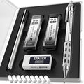 Nicpro Blocky Gear 0.5 mm Mechanical Pencil Set in Case, Metal Pencil by Nicpro