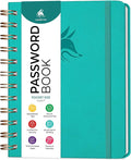 Clever Fox Password Book Spiral – Mini Internet Address & Password Organizer by CleverFox