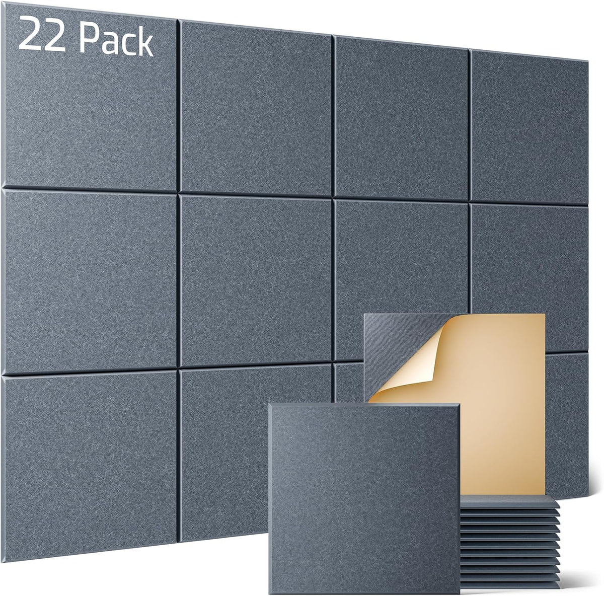 Sonicism 22 Pack Acoustic Wall Panels