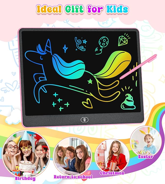 LCD Writing Tablet for Kids, 16 Inch Colorful Doodle Board Drawing Tablets - Image 5