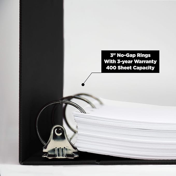 Carstens 3-Inch Heavy Duty Round Ring Binder - Image 2