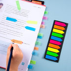 Golcellia Fluorescent Translucent Sticky Note Flags, Arrow Index Tabs, Page - Image 6