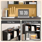 Tangkula Desktop Bookshelf, Countertop Storage Hutch - Image 6