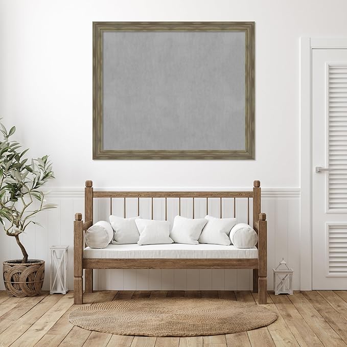 Amanti Art Grey Framed Magnetic Board 46x54 Oversize Vision Board - Image 6