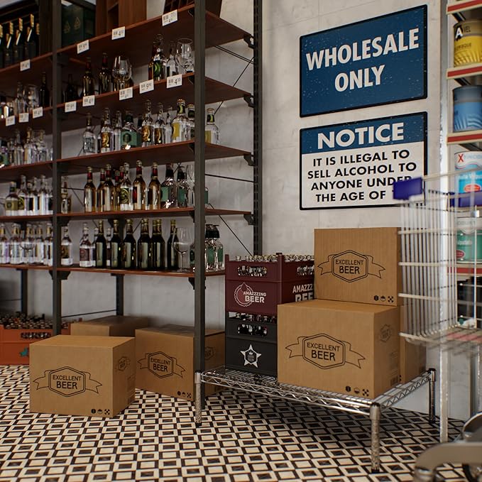 Regal Altair 24" Deep x 30" Wide x 8" Height Wire Shelving Kit | 1-Tier | NSF - Image 7