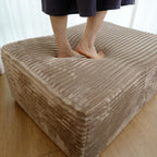 jingling 37.4" rectangle ottoman foot rest for couch, side view