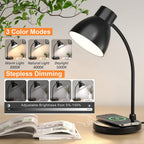 led desk lamp for home office with wireless, close-up detail