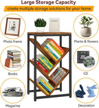 IBUYKE 5 Tier Tree Bookshelf, Small Desktop Bookshelf - Image 5