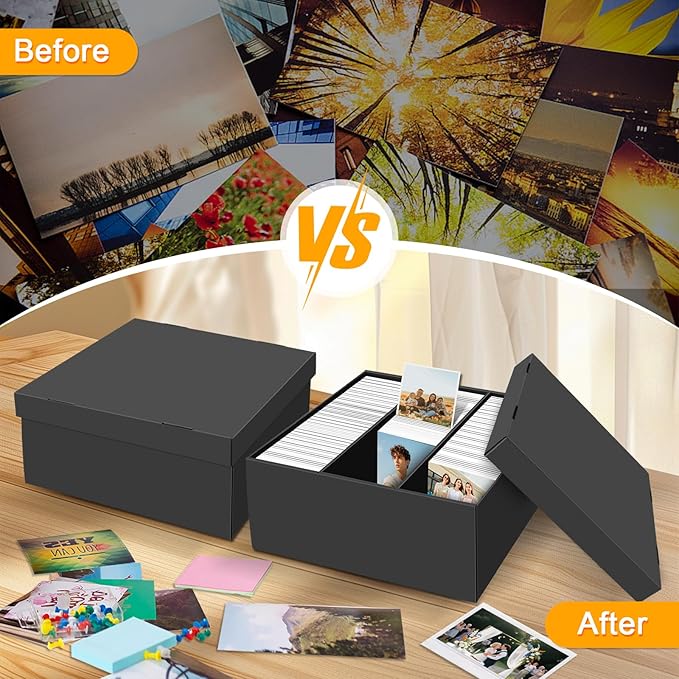 REAQUE 5 Pack Photo Storage Boxes - Image 6
