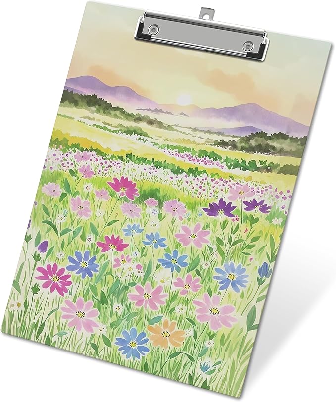 APIILVPQ Wild Flower Clipboard, Colorful Clipboards by Unknown