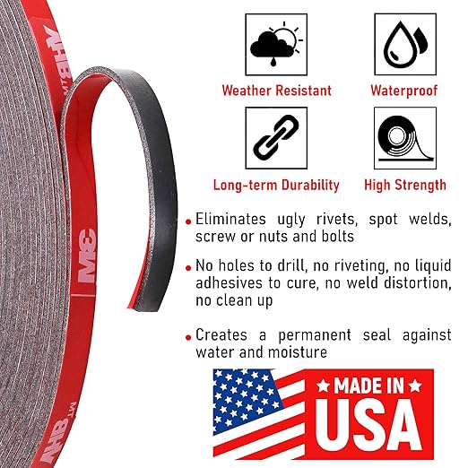 CANOPUS Double Sided Tape, 5952 Heavy Duty Mounting Tape, Strong Bond & - Image 2