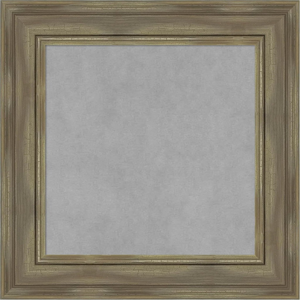 Amanti Art Grey Framed Magnetic Board 22x22 Small Vision Board
