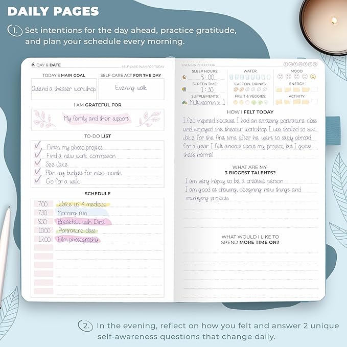 Clever Fox Self-Care Journal Pocket – Daily Reflection Notebook – Mental Health - Image 3