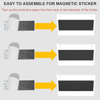 3 Pockets Magnetic File Holder for File Cabinets, Refrigerator, Magnetic Paper - Image 5