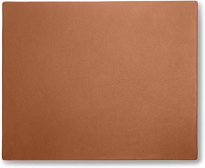Leatherology Cognac Classic Desk Pad – Full-Grain Leather Office Mat by Leatherology