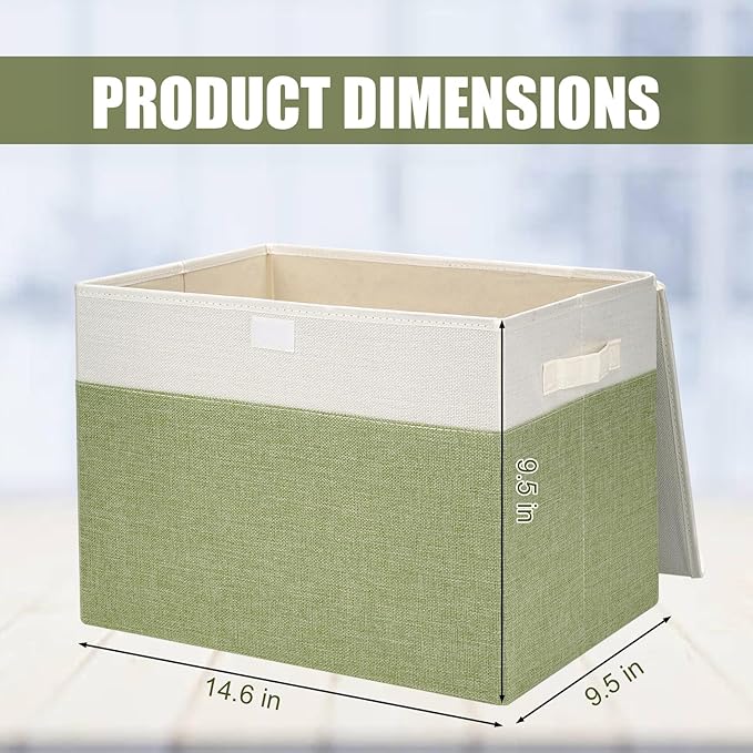 Large 17" 42 Quarts Collapsible Stackable Storage Bins - Image 2
