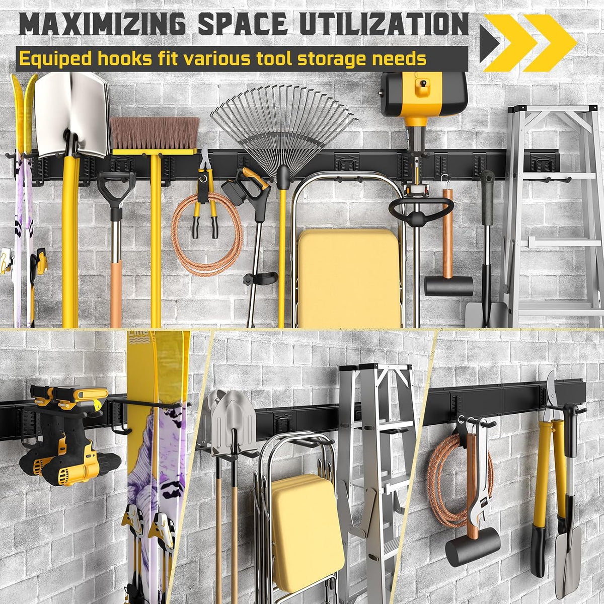 64" garage wall tool organizer, 900 lbs heavy, package contents