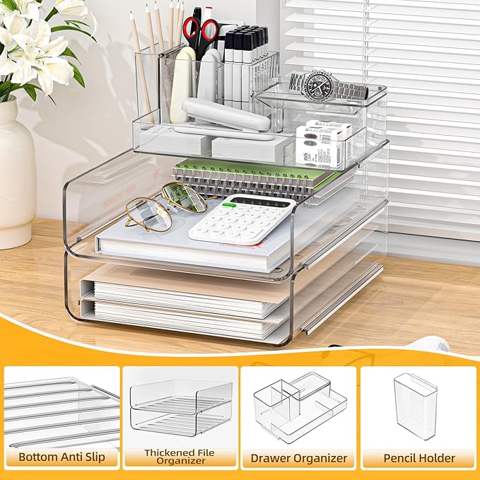 YKLSLH Paper Organizer Letter Tray - Image 2