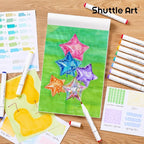 Shuttle Art Marker Pad, 11.69”x8.27” Portable A4 Sketchbook, 60 Sheets Drawing - Image 5