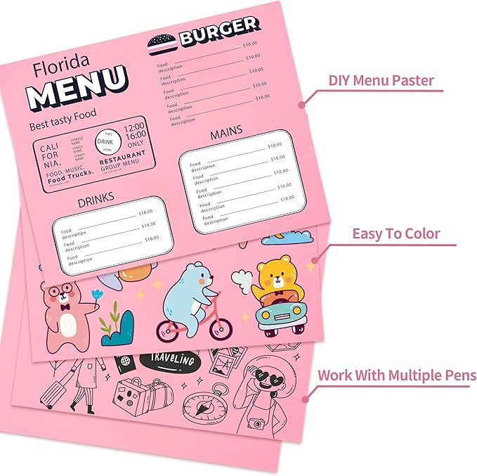 25 Sheets Pink Cardstock - Image 4