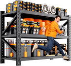 59" w metal storage shelves,3 tier adjustable heavy, main product view