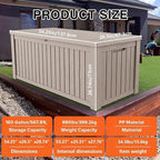 Yardgrace 180 Gallon Outdoor Storage Deck Box - Image 6