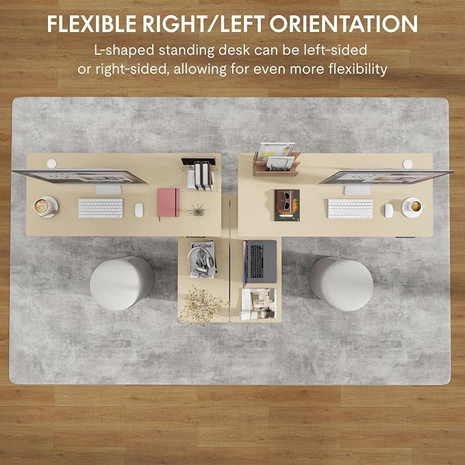FLEXISPOT 63'' L Shaped Reversible Standing Desk - Image 8