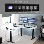 VIVO Electric Corner 63 x 55 inch L-Shaped Standing Desk, Memory Height - Image 5