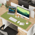 Leather Desk pad Protector, Large Desk mat - Image 8
