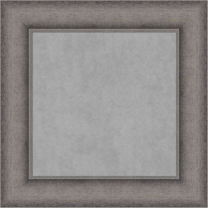 Amanti Art Grey Framed Magnetic Board 16x16 X-Small Vision Board by AmantiArt