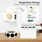 Black 1 Inch Round Color Coding Labels - Image 4