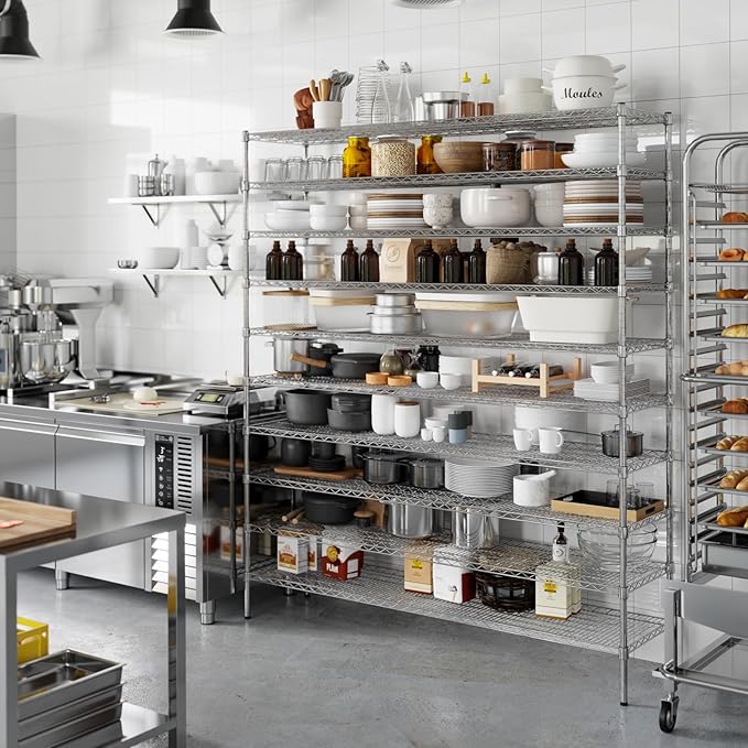 Regal Altair 18" Deep x 72" Wide x 86" Height Wire Shelving Kit | 10-Tier | NSF - Image 7