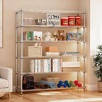 M MZG 6 Tiers Shelf 2100 lbs Steel Storage Shelving Utility Shelving Unit Steel - Image 6