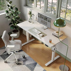 Agilestic Electric Standing Desk, 55 x 24 Inches Height Adjustable Desk - Image 4