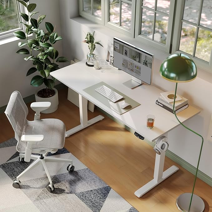 Agilestic Electric Standing Desk, Large 63 x 24 Inches Height Adjustable Desk - Image 4