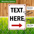 Custom Arrow, Custom Directional Sign, Right Arrow, 7x10 Inches, 55 mil thick - Image 5