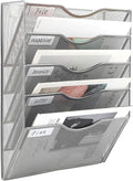 EasyPAG Hanging Wall File Organizer, 5 Pocket Wall Mounted Mail Organizer by EasyPAG