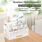 Bamboo Mail Organizer Countertop - Image 2