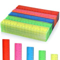 Zonon 100 Pcs 6 Inch Rulers Bulk Plastic Flexible Small Straight Rulers by Zonon