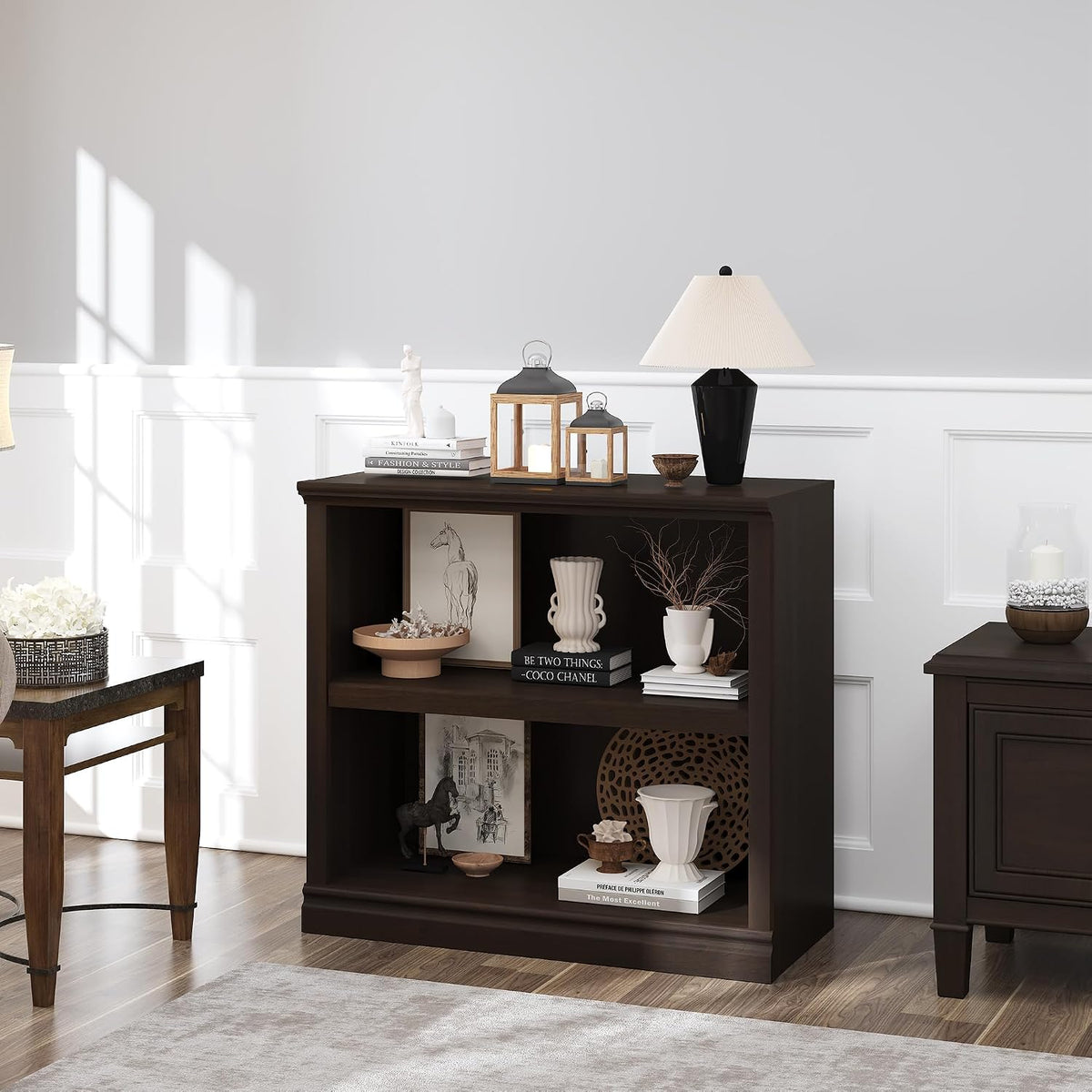 Bevfint Bookcase, Open Storage Book Cases/Shelves, Floor Standing Indoor