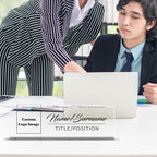 Personalized Name Plate for Desk Custom Acrylic Desk Name Plate Custom Employee - Image 2