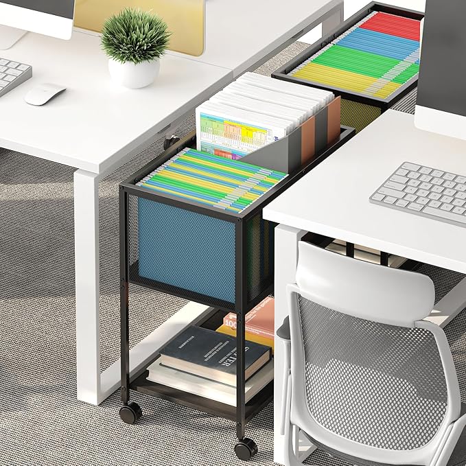 Sbanmao Rolling File Cart, Mobile File Cabinet - Image 5