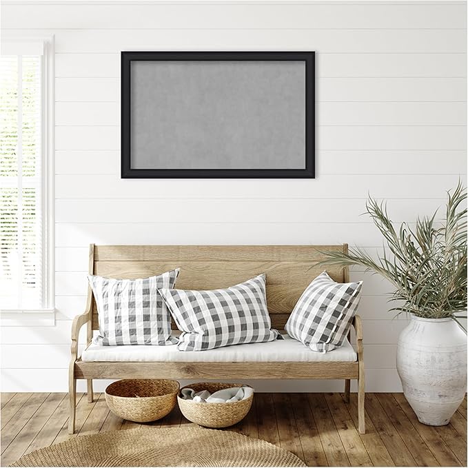 Amanti Art Black Framed Magnetic Board 23x35 Large Vision Board - Image 7