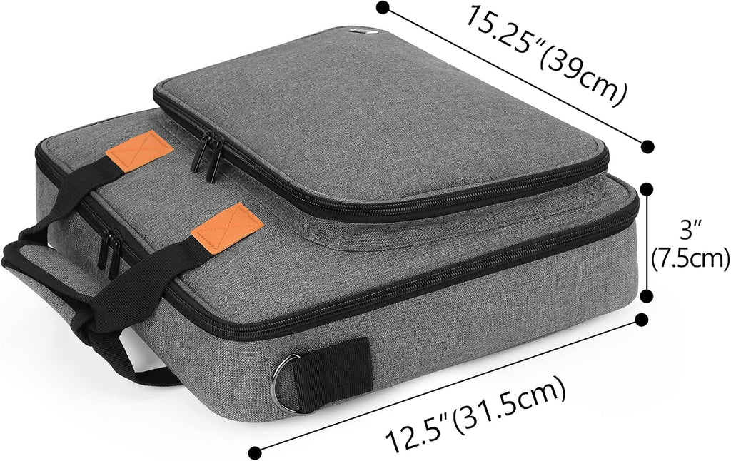 luxja carrying bag for a4 light pad and showing dimensions