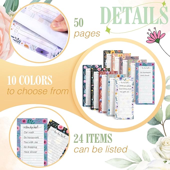 Censen 10 Pack 500 Sheets To Do List Notes Daily Checklist Notepads - Image 4
