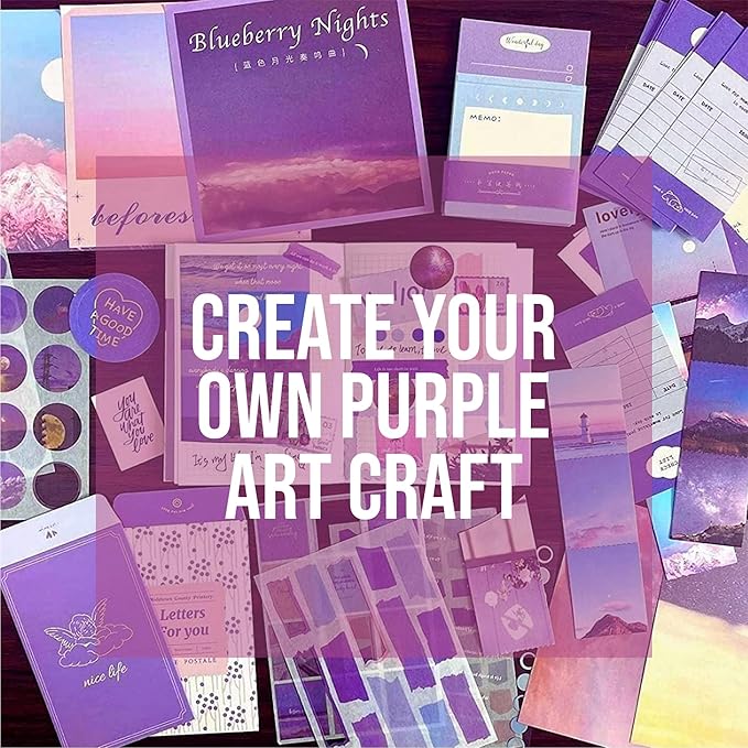 BearBoss Purple Cardstock Paper 8.5x11 50 Sheets, Heavyweight 92lb Cover - Image 4