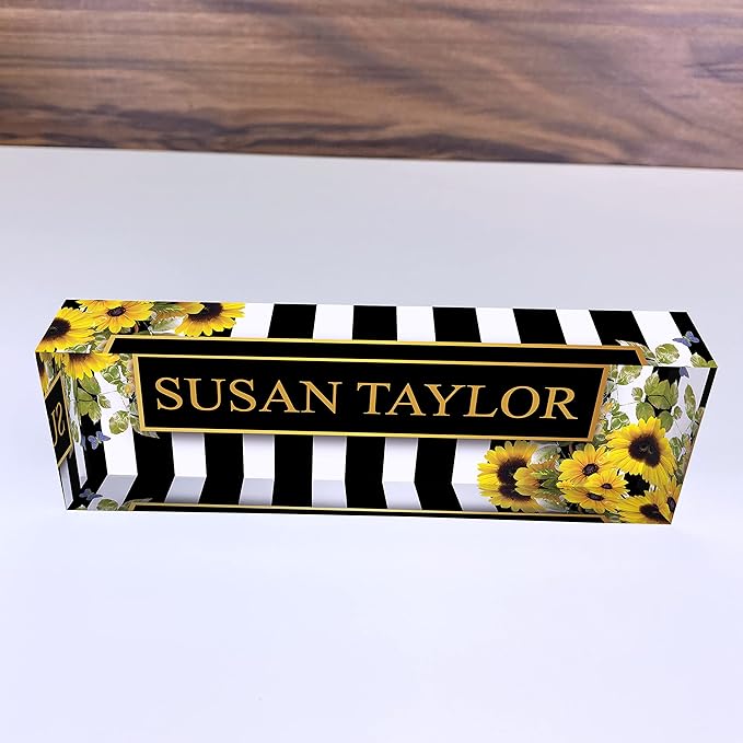 Artblox Office Desk Name Plate Personalized | Custom Name Plates on Acrylic - Image 6