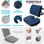 FORTEM Seat Cushion, Office Chair Cushion, Lumbar Support Pillow - Image 7
