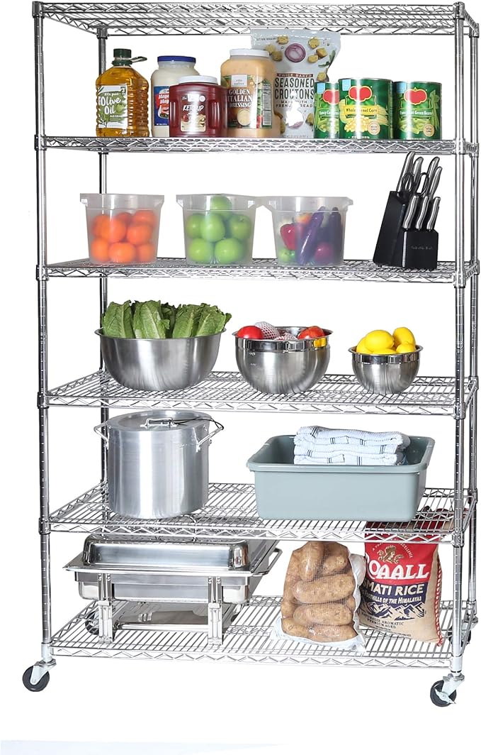 Seville Classics UltraDurable Heavy Duty NSF Solid Steel Wire Rack Storage Unit by SevilleClassics