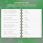 Clever Fox Password Book Spiral – Mini Internet Address & Password Organizer - Image 3
